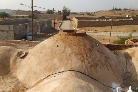 حمام تاریخی نفت‌سفید هفتکل در حال مرمت است/ رفع خطر کامل از بنا انجام شده است