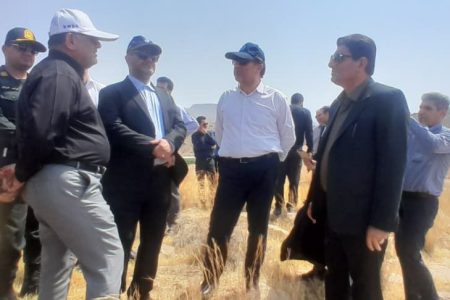 بازدید معاونت وزیر نیرو ،از اراضی شهرستان مسجدسلیمان در راستای طرح ۵۵۰ هزار هکتاری