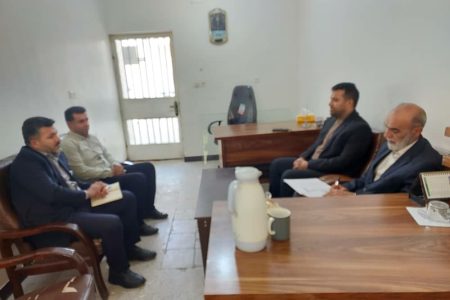 *جلسه اعضای دفتر نماینده مجلس شورای اسلامی مسجدسلیمان با رئیس بهزیستی شهرستان*