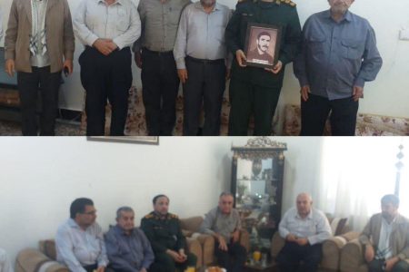دیدارفرمانده سپاه ناحیه مقاومت بسیج لالی باخانواده شهیدمحمدعلی جهانبین