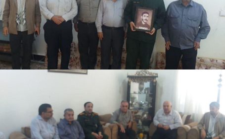 دیدارفرمانده سپاه ناحیه مقاومت بسیج لالی باخانواده شهیدمحمدعلی جهانبین