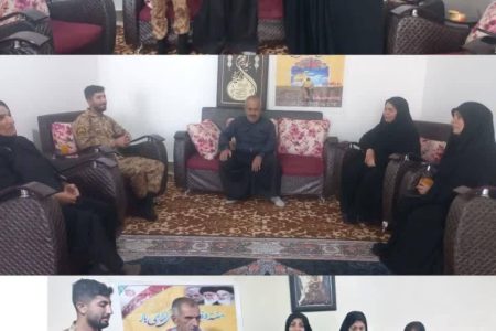 دیدارفرمانده حوزه بسیج خواهران با رزمندگان دفاع مقدس درشهرستان لالی