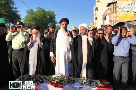 تشییع و خاکسپاری پیکر مطهر شهید مهرداد طاهری آرپناهی در شهر شرافت شوشتر